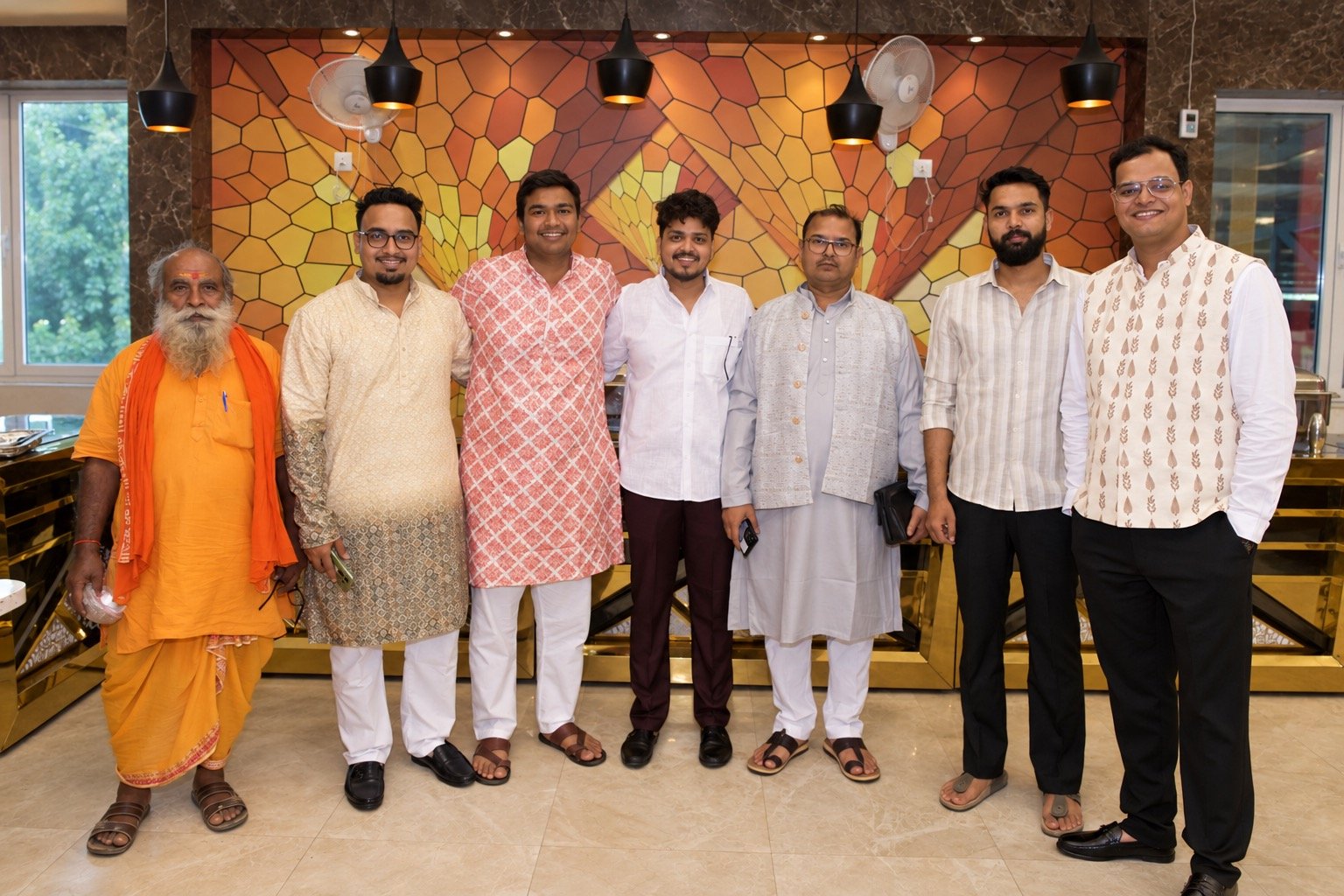 Family group portrait from the celebration
